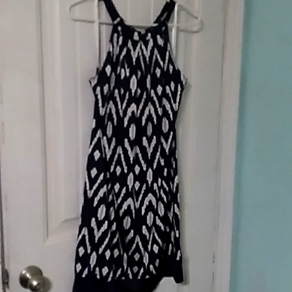 Mud Pie Dress Navy & White Size LG